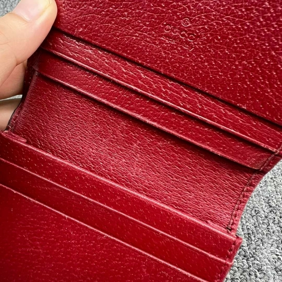 100% Authentic GUCCI Blooms Brown Canvas Wallet - Picture 8 of 10